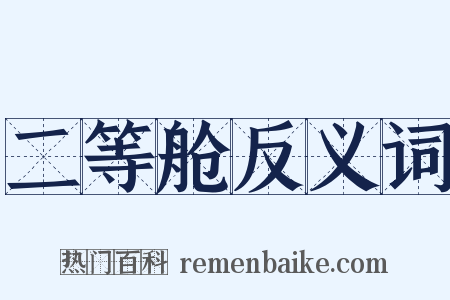 二等舱反义词是什么意思的图片
